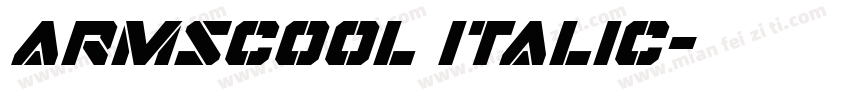armscool italic字体转换